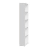 5-Tier Book Cabinet Black 80x24x175 cm Engineered Wood